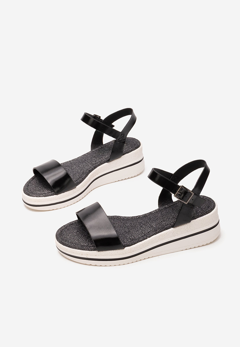 Sandale s platformom Elviana crno