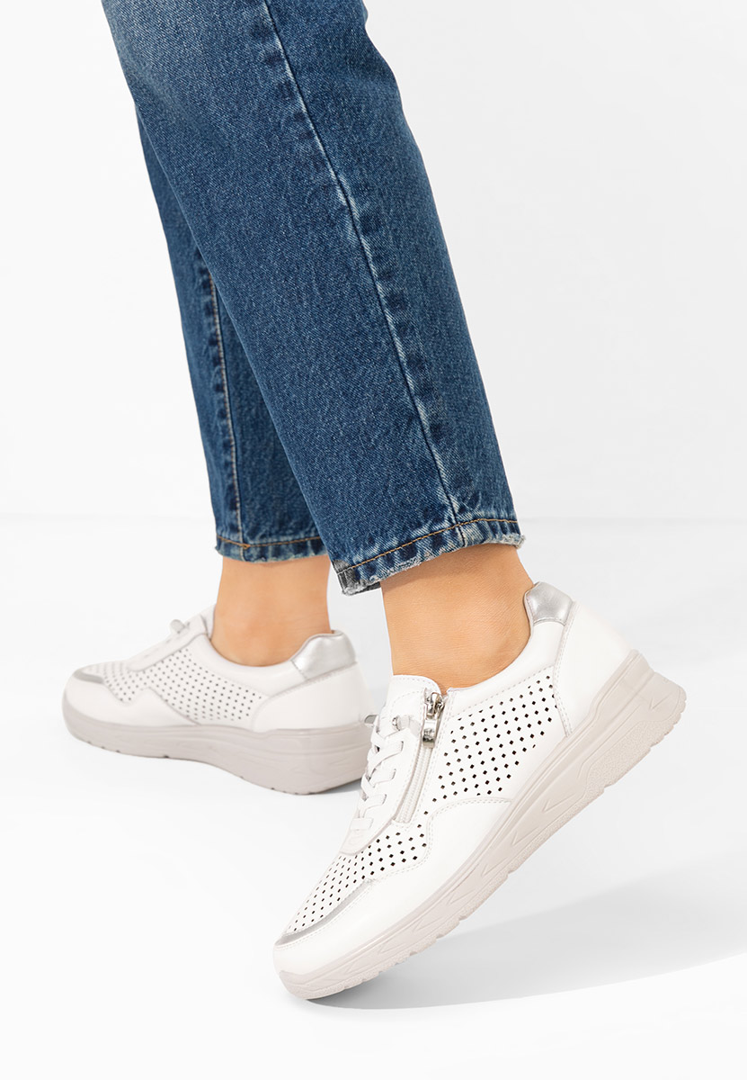 Ženske sneakers Vernisa bijele