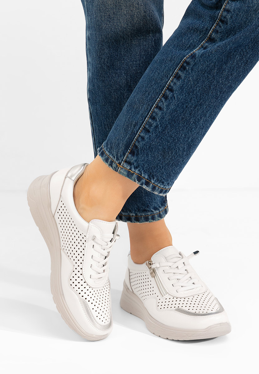 Ženske sneakers Vernisa bijele