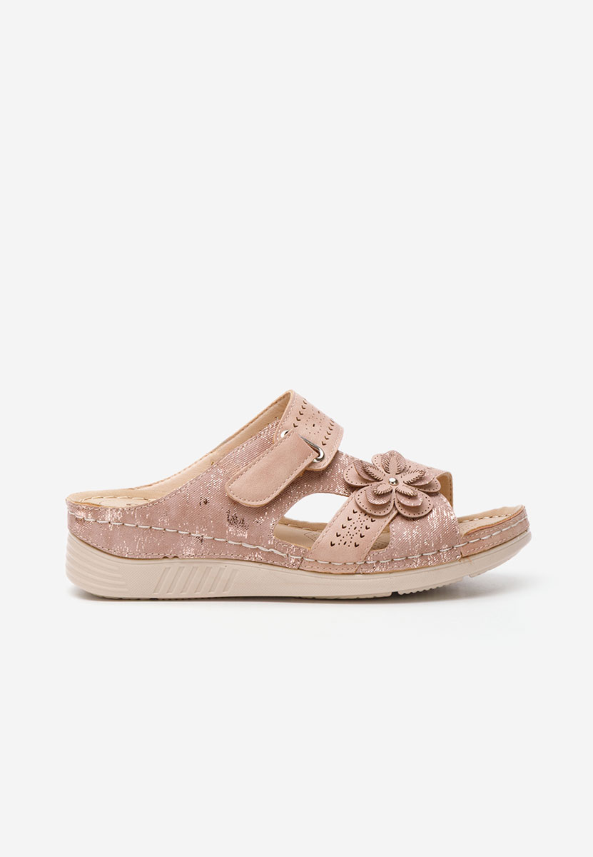 Papuče s platformom Violette ružičasto