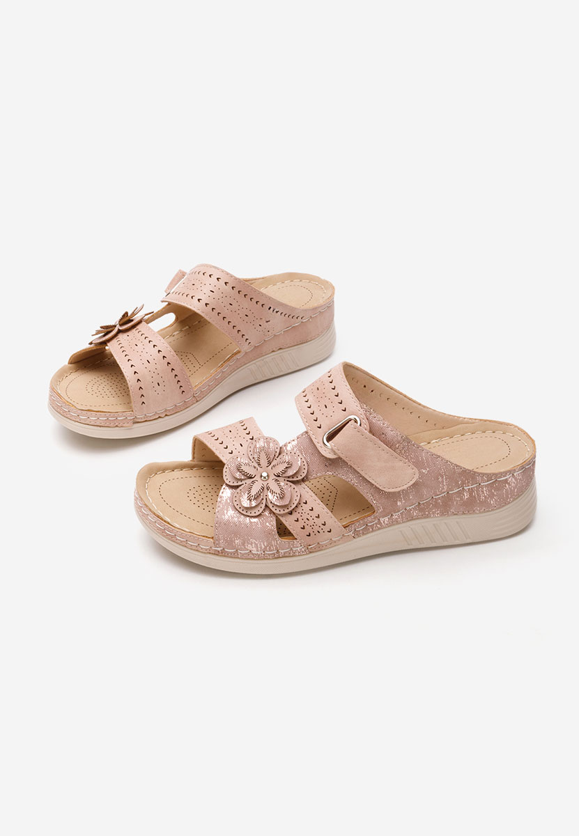 Papuče s platformom Violette ružičasto