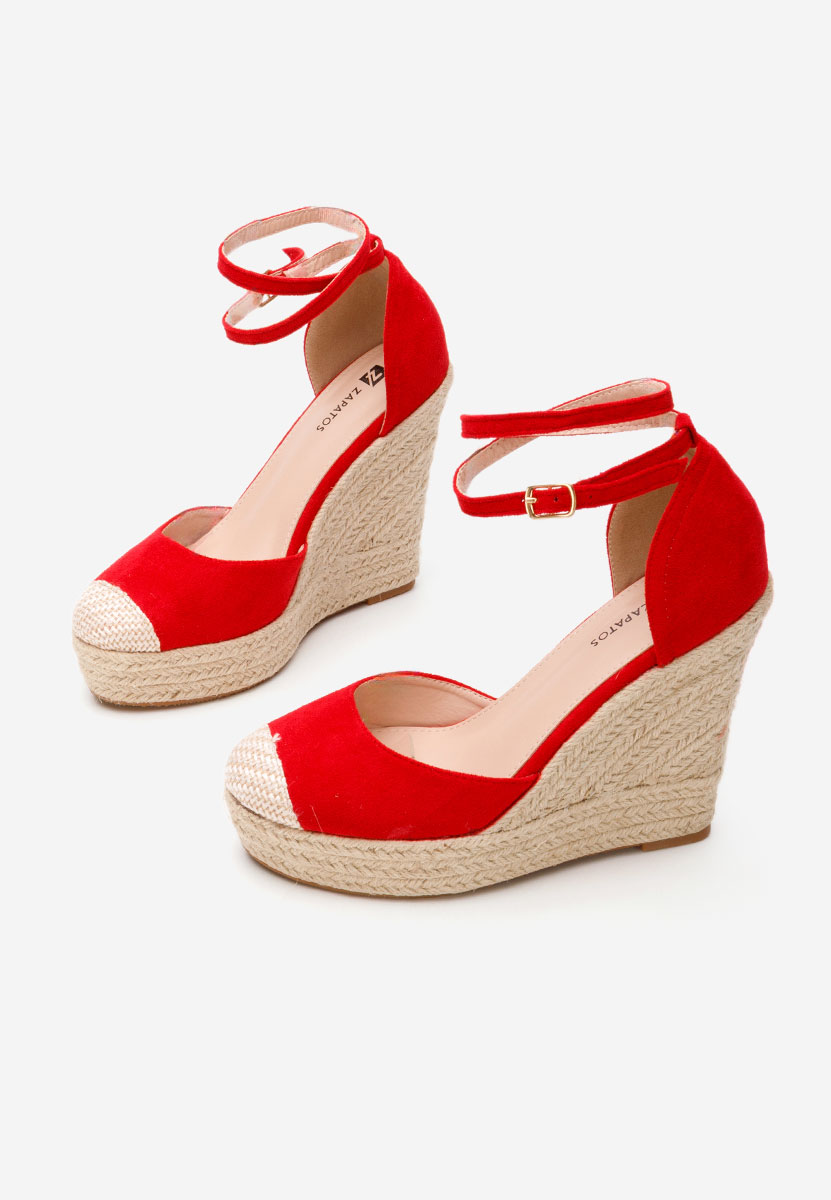 Sandale s platformom Saniza V3 crveno