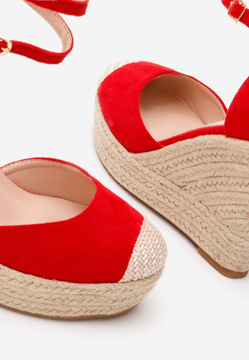 Sandale s platformom Saniza V3 crveno