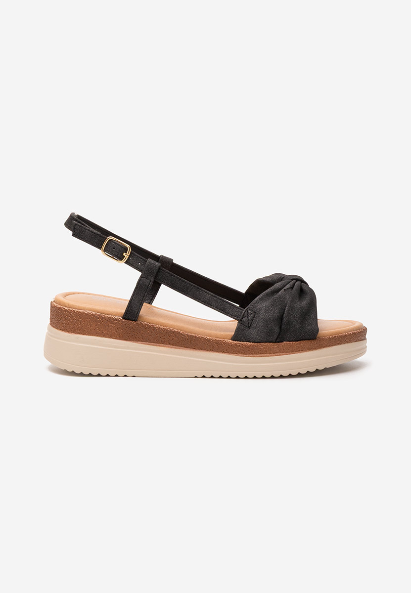 Sandale s platformom Cristalisa crno