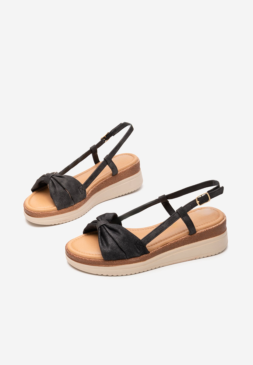Sandale s platformom Cristalisa crno