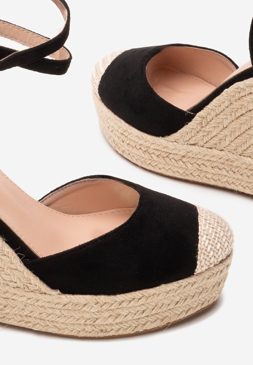 Sandale s platformom Saniza V3 crno