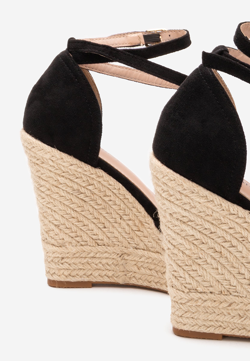 Sandale s platformom Saniza V3 crno