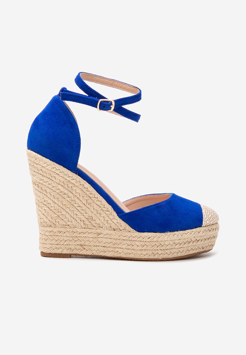 Sandale s platformom Saniza V4 plave