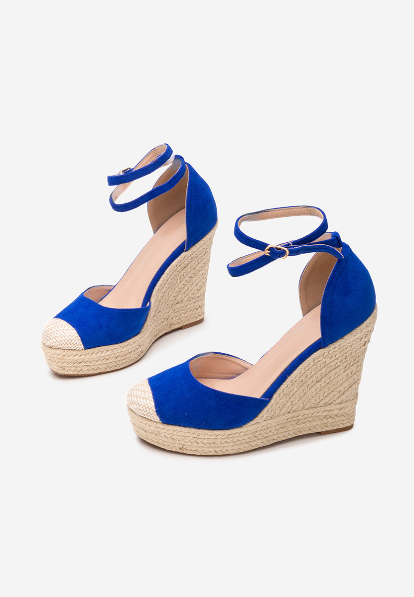 Sandale s platformom Saniza V4 plave