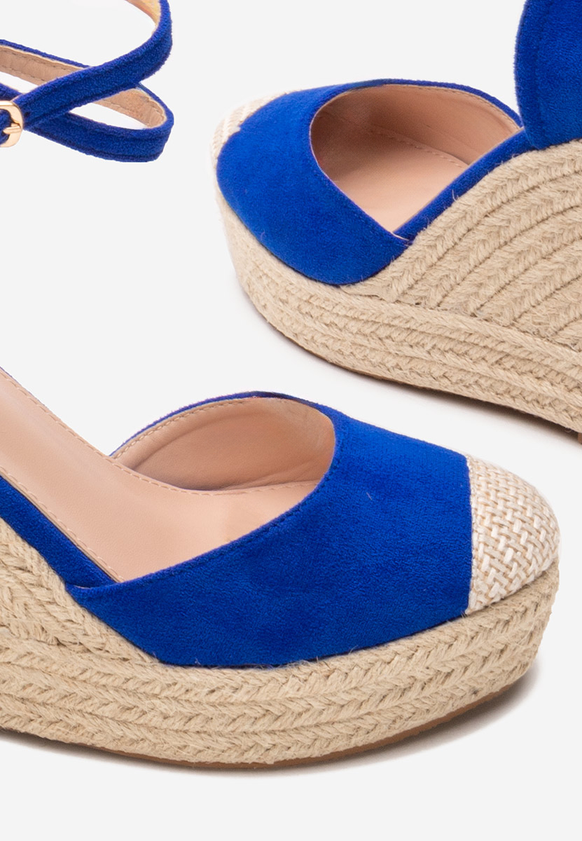 Sandale s platformom Saniza V4 plave