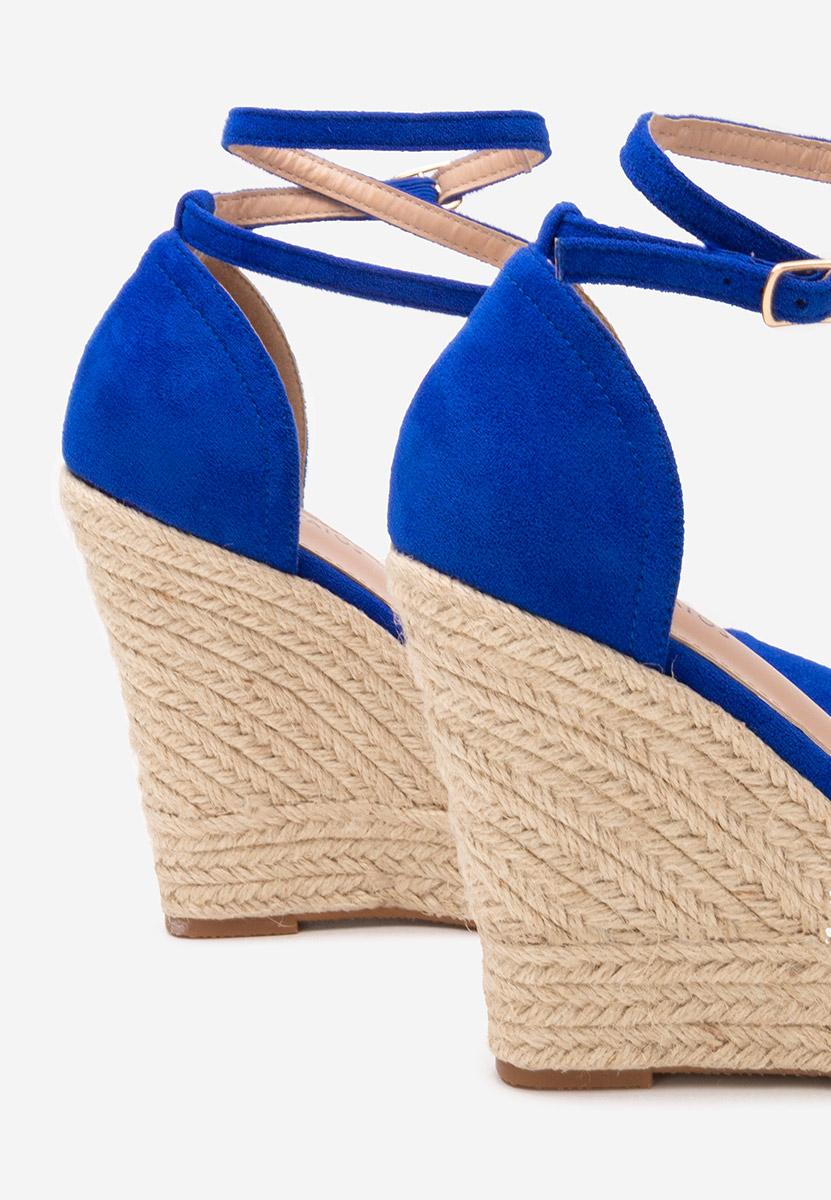 Sandale s platformom Saniza V4 plave