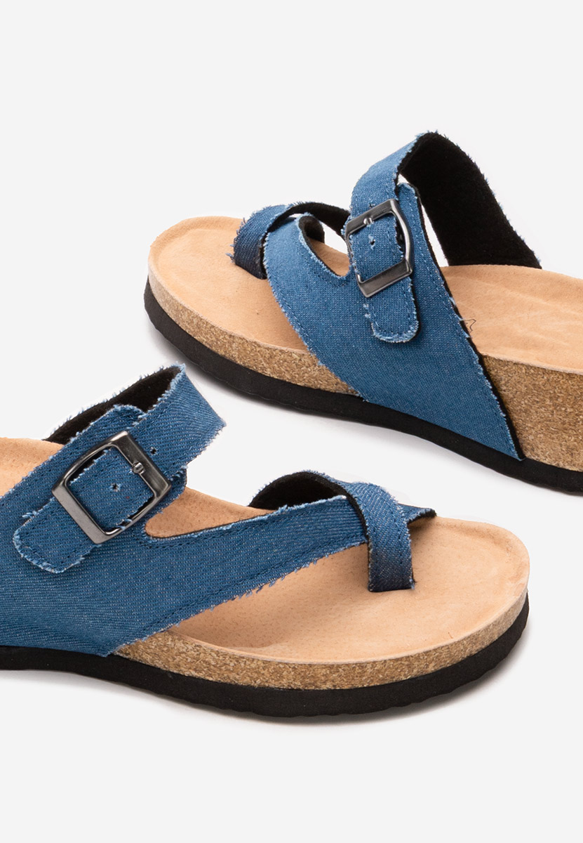 Papuče s platformom Wandana V2 denim