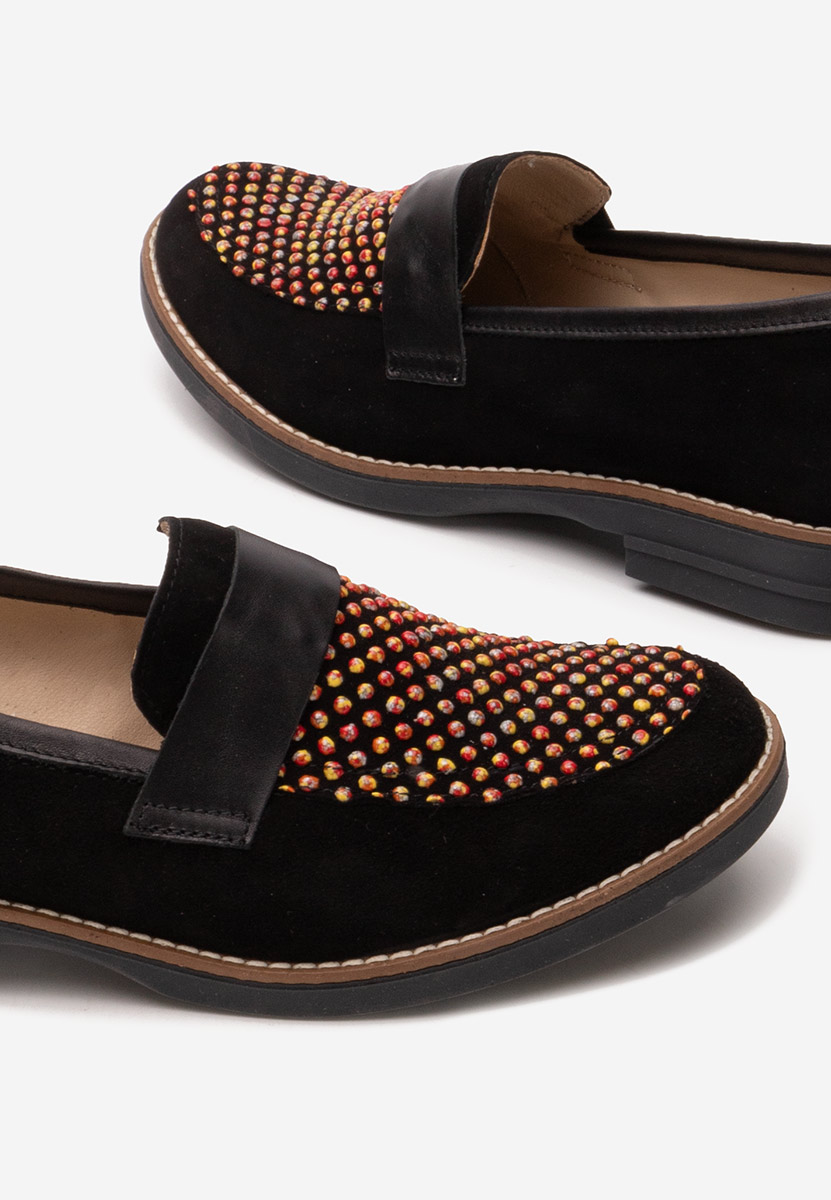 Mokasinke od prirodne kože Aleda V2 crno