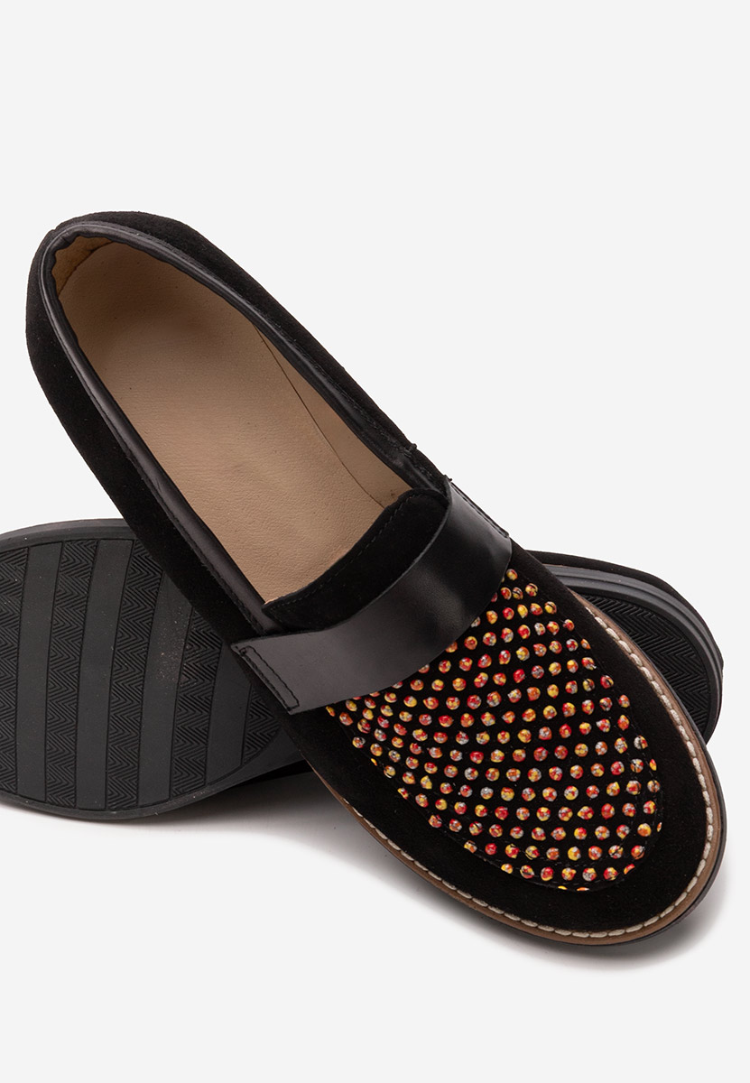 Mokasinke od prirodne kože Aleda V2 crno