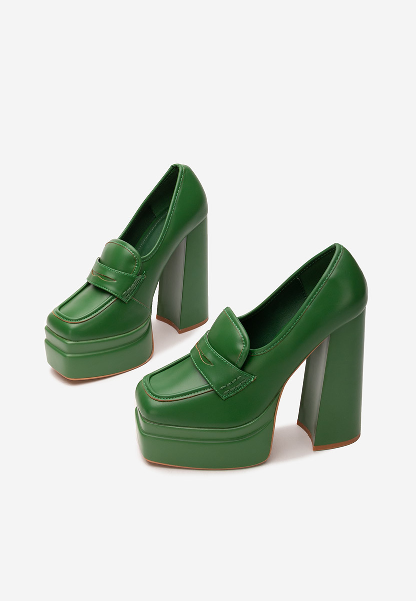 Mokasinke s petu Algara zeleno