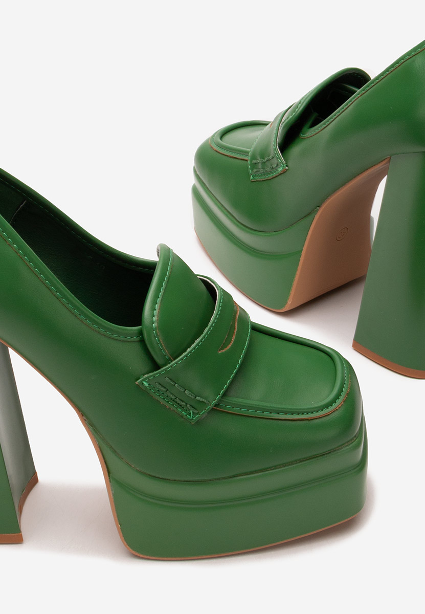 Mokasinke s petu Algara zeleno