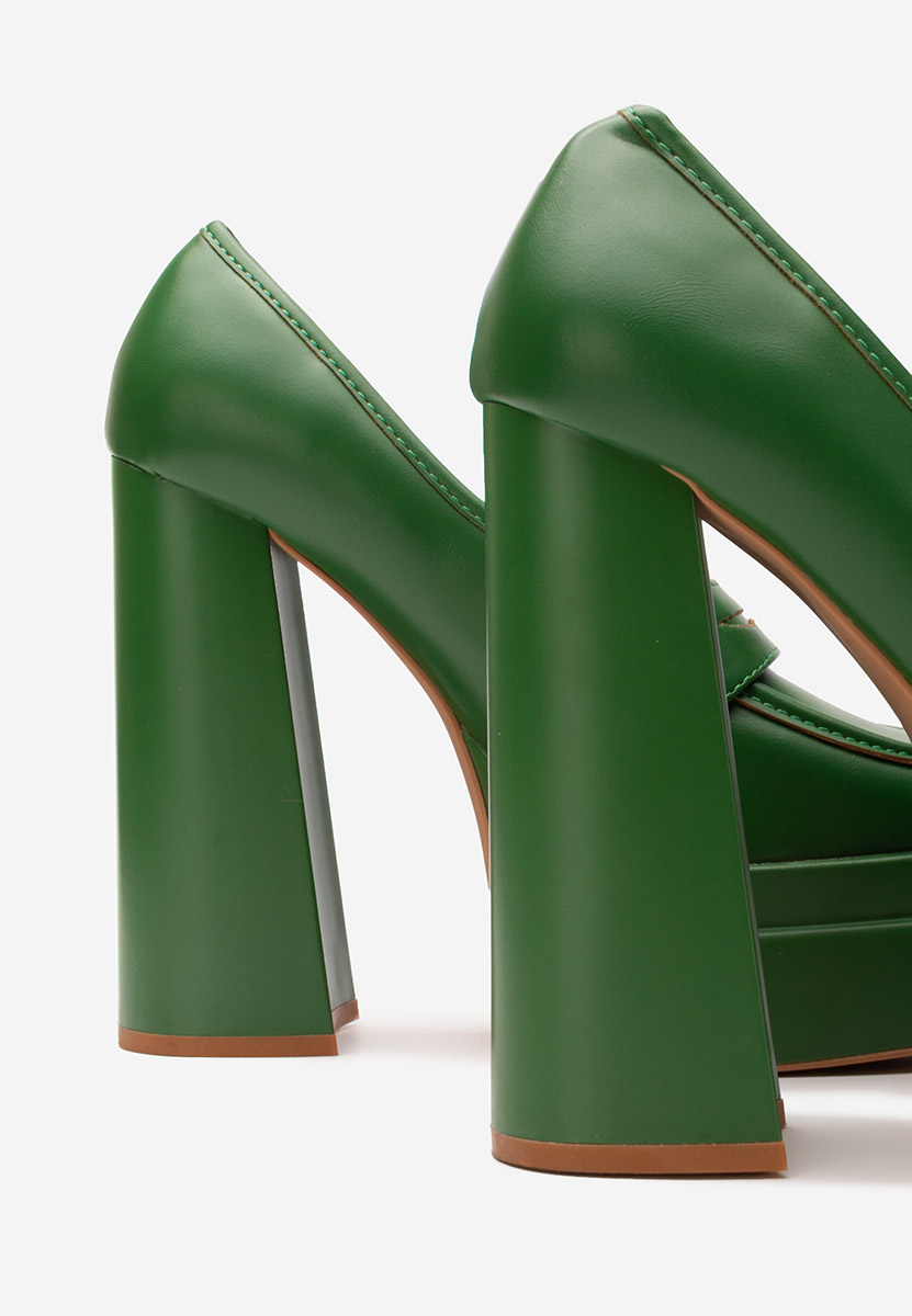 Mokasinke s petu Algara zeleno