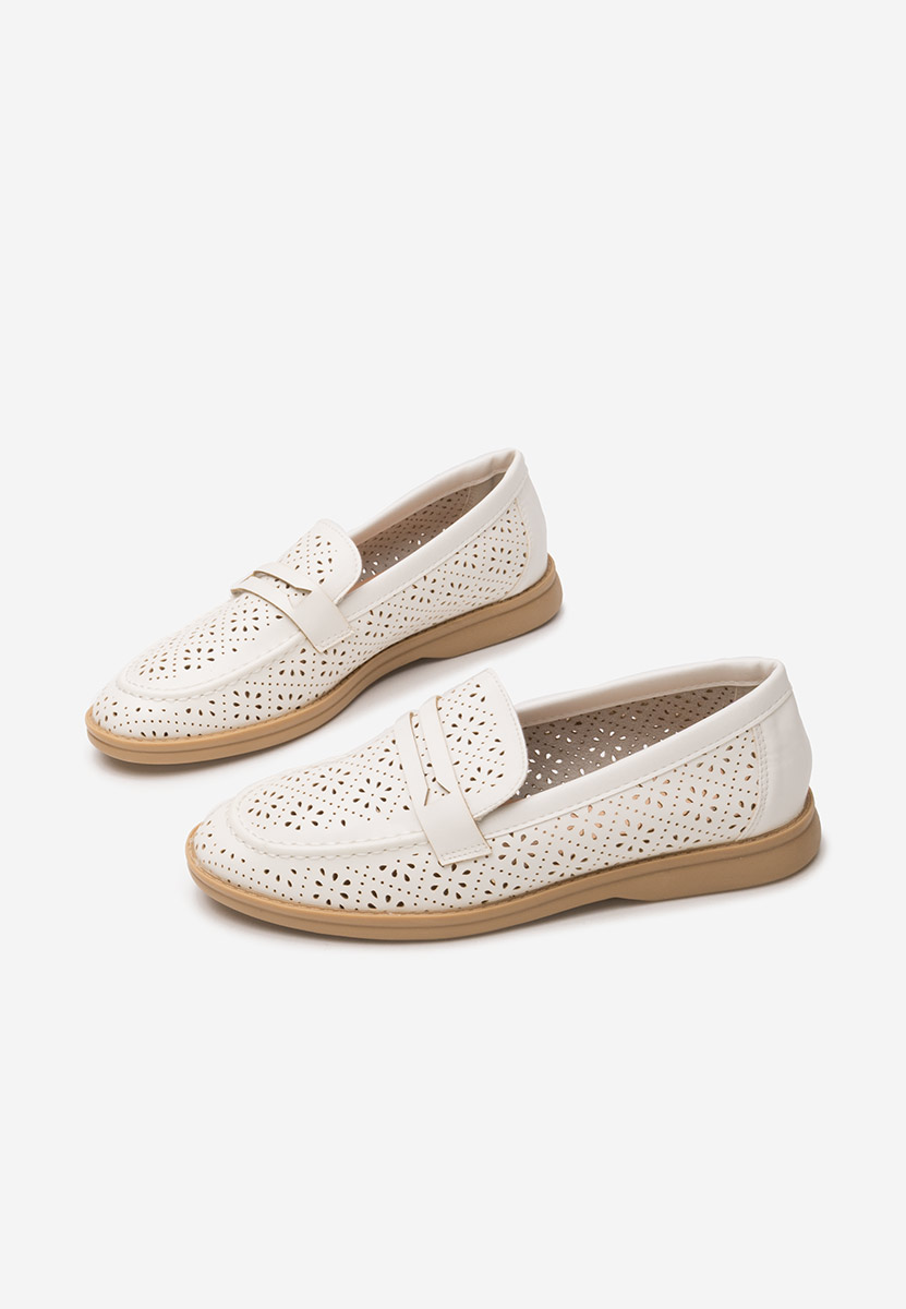Ženske mokasinke Valtera bijele