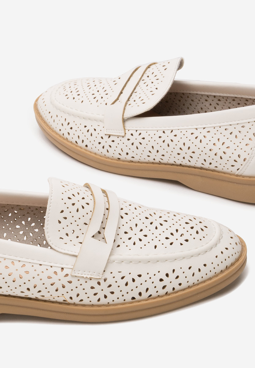 Ženske mokasinke Valtera bijele