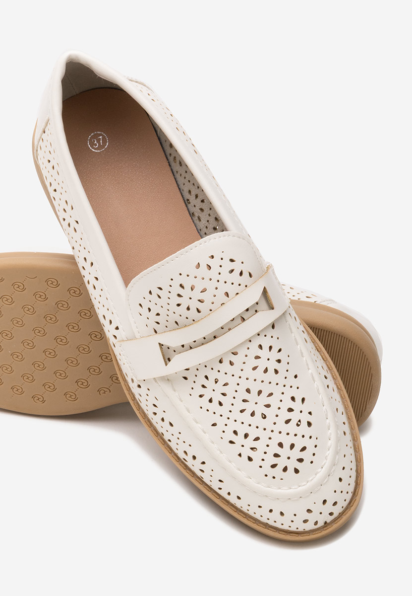 Ženske mokasinke Valtera bijele