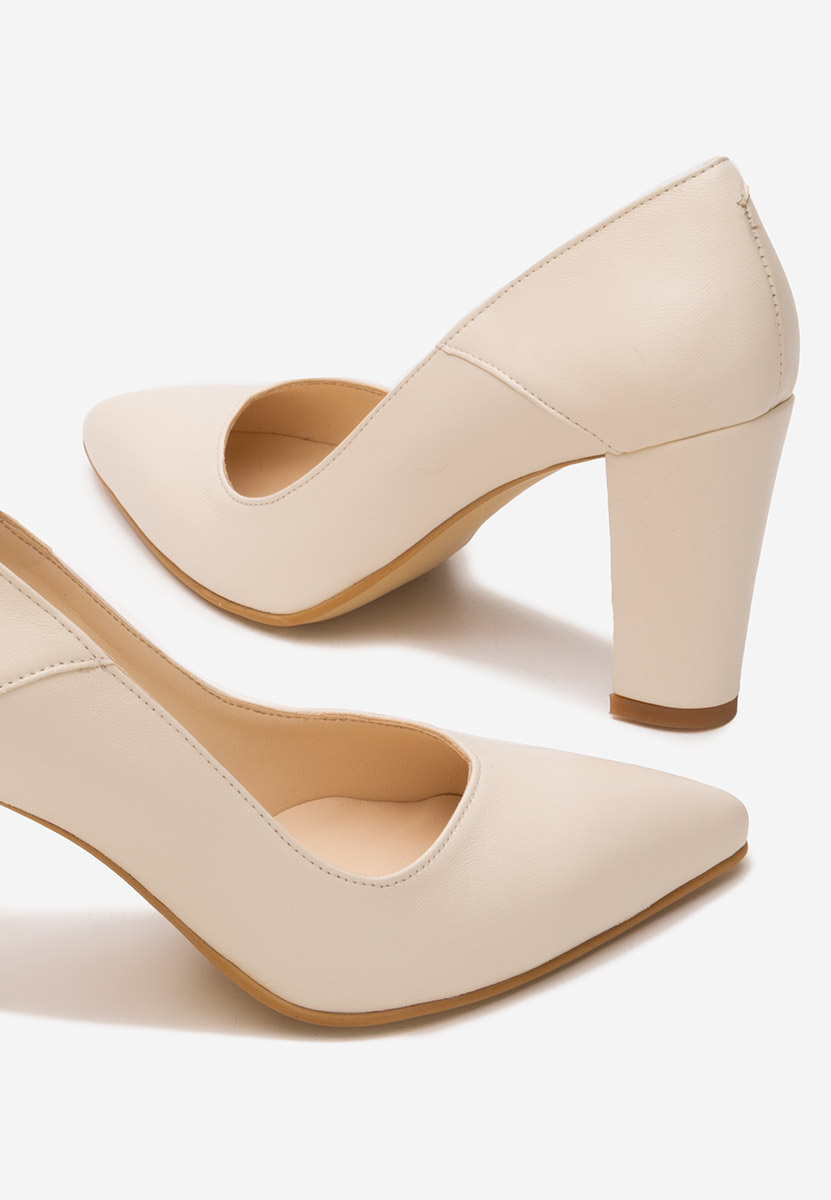 Kožne cipele na petu Catania bež Kožne cipele na petu Catania bež