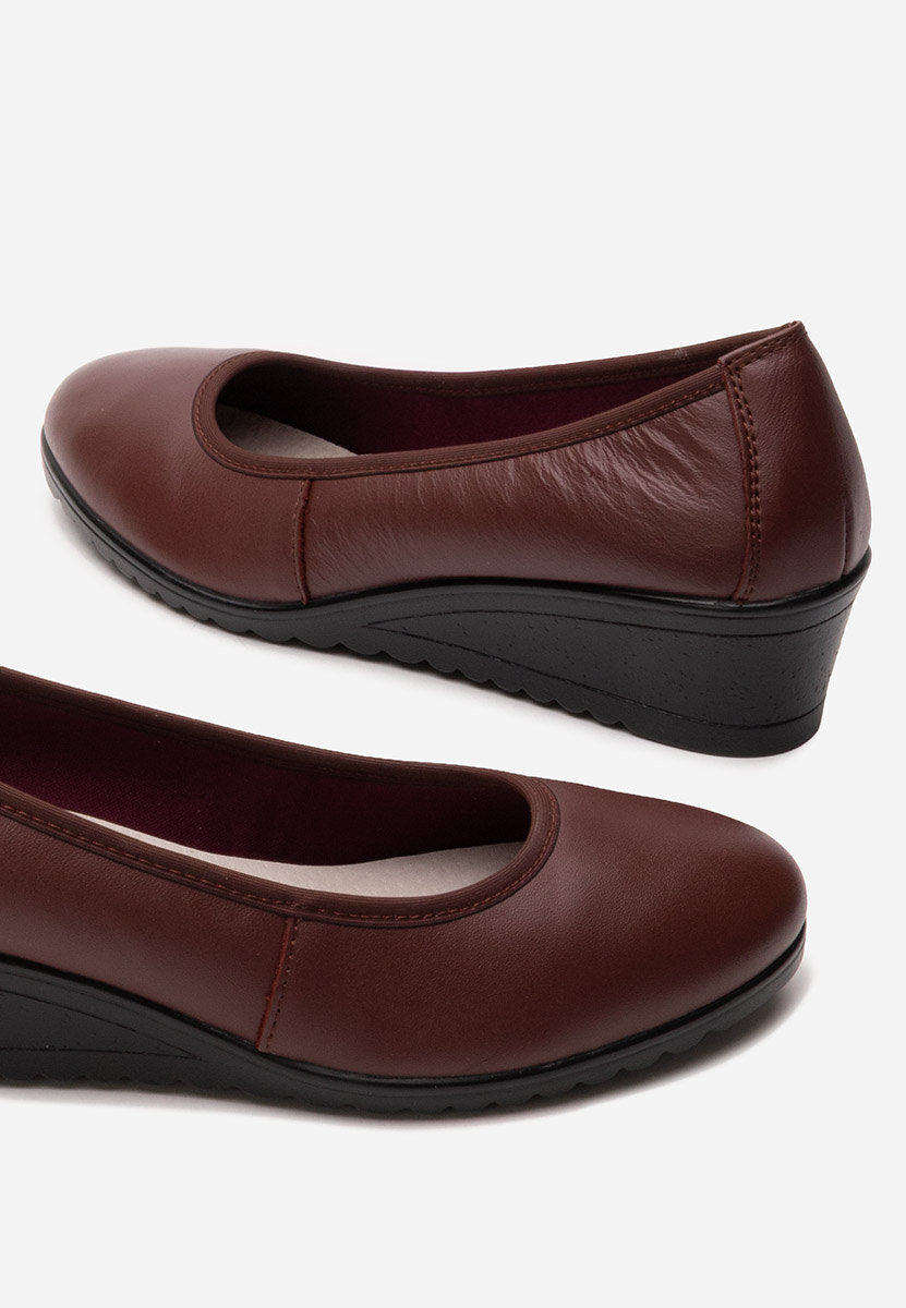 Cipele s platformom Josmia vinsko crvena