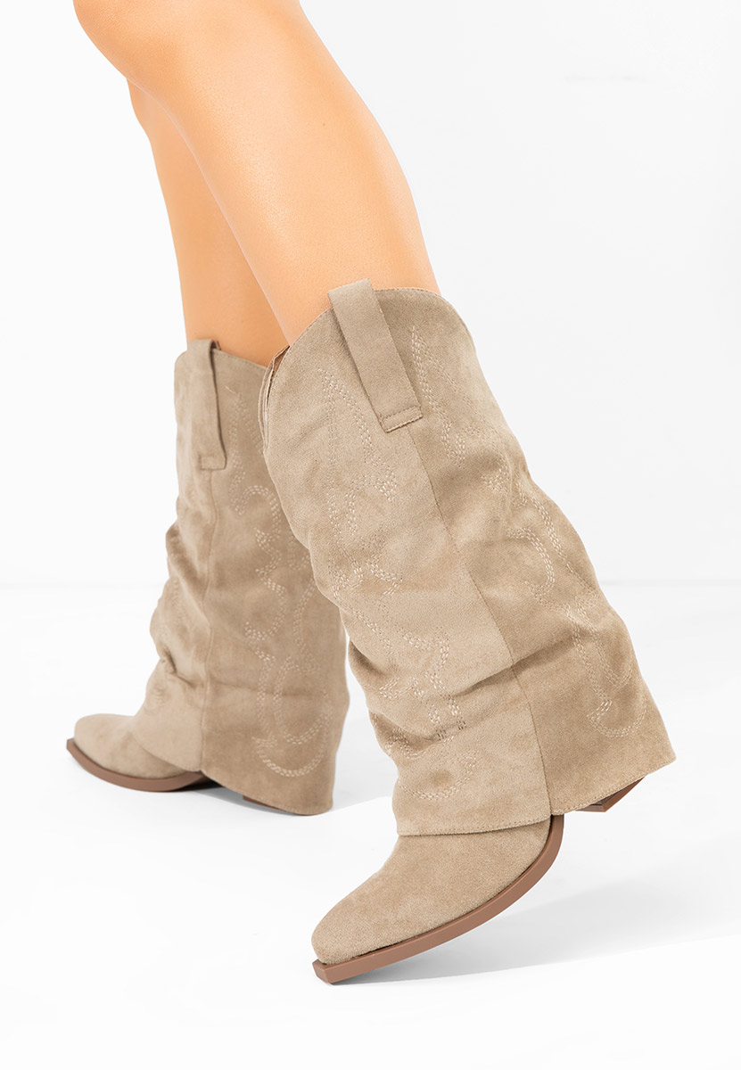 Čizme na petu Wandia kaki