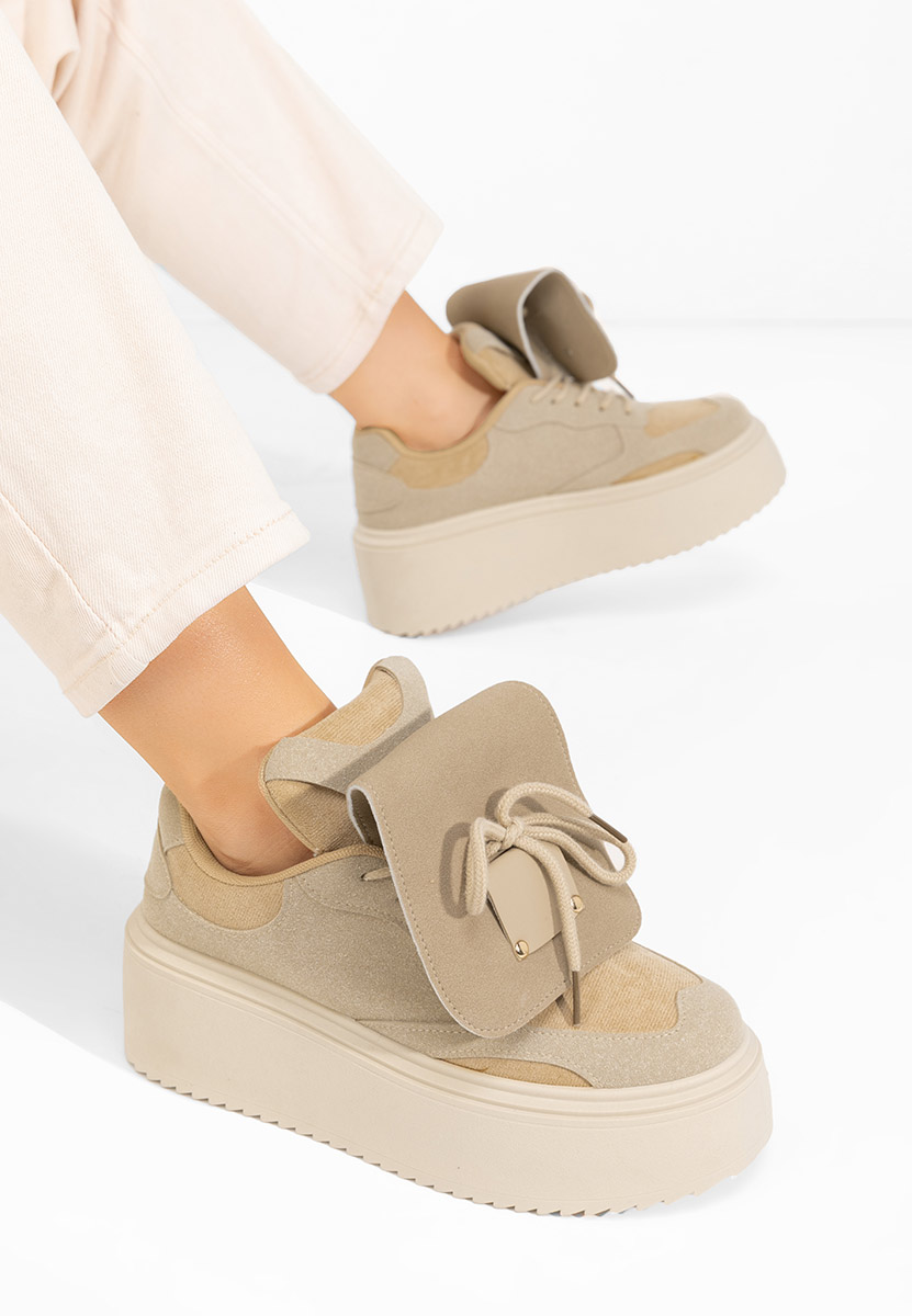 Tenisice sa platformom Oliveia kaki