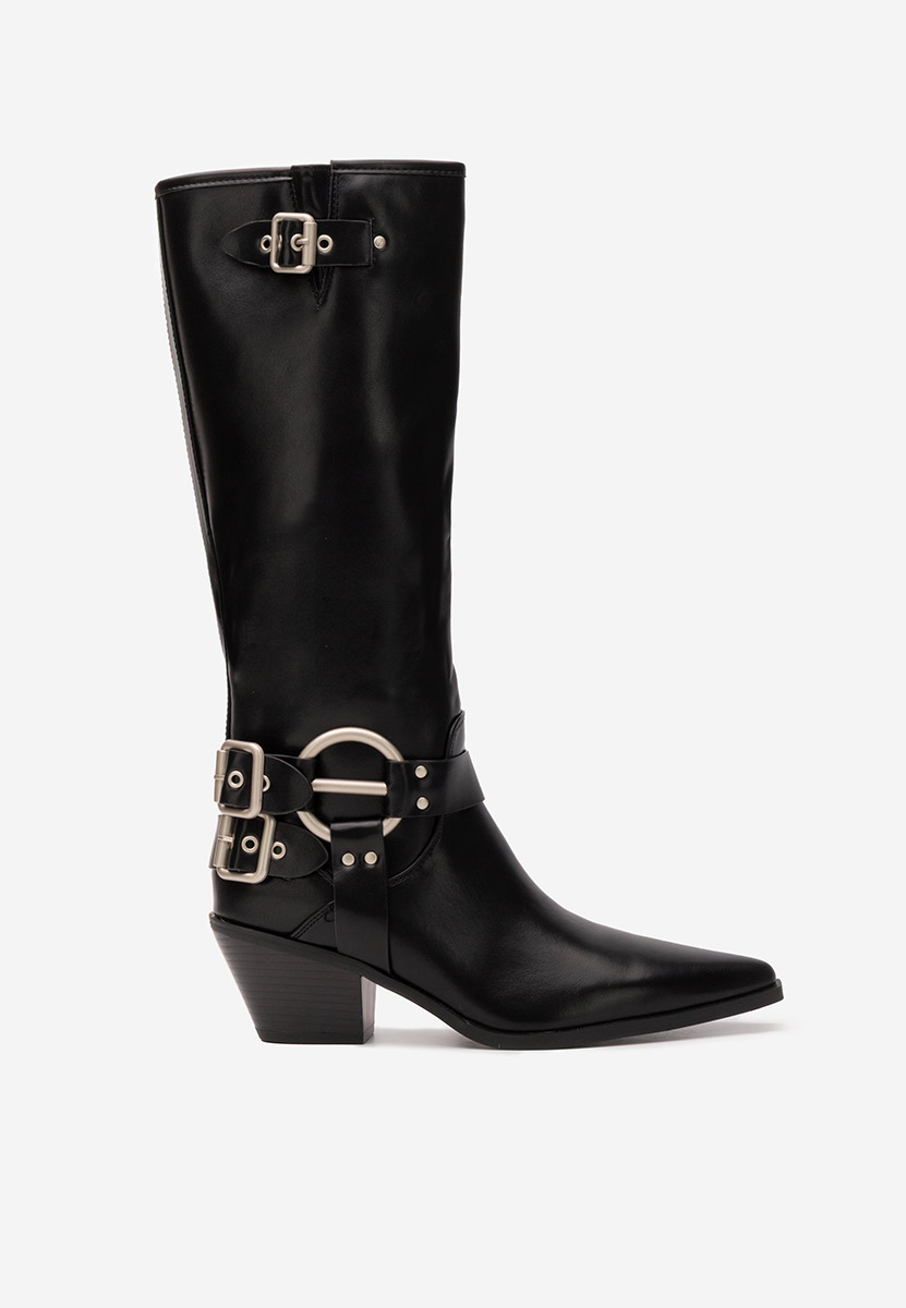 Čizmice na blok petu Laoise V2 crno