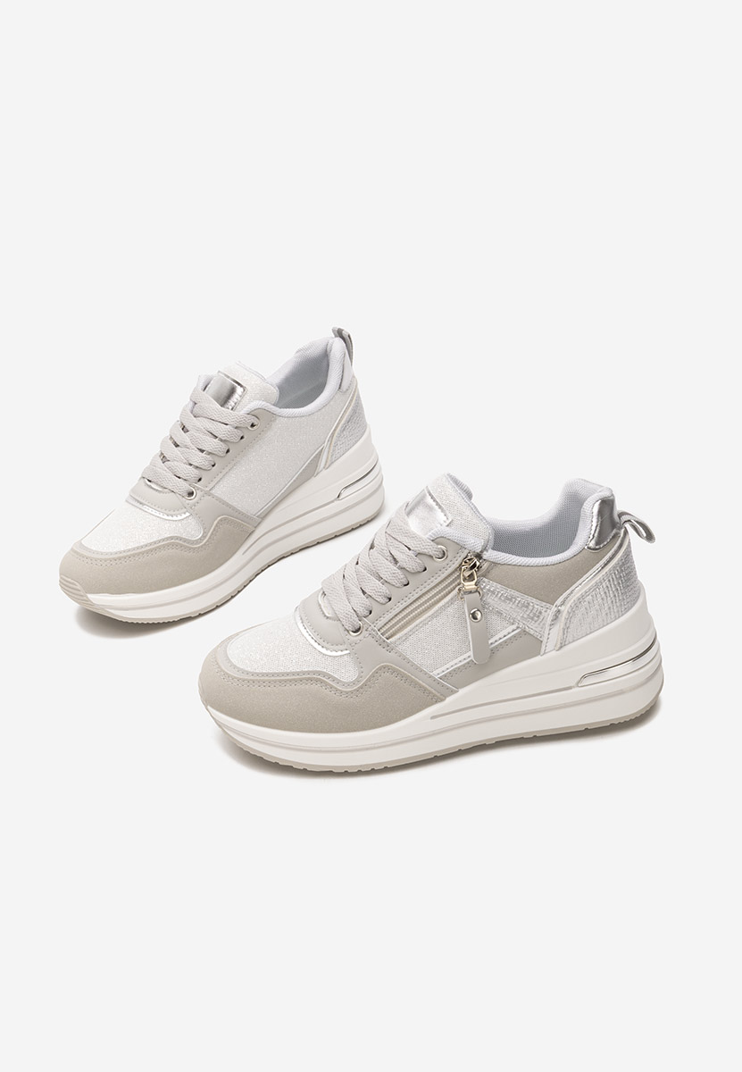 Tenisice sa platformom sivo