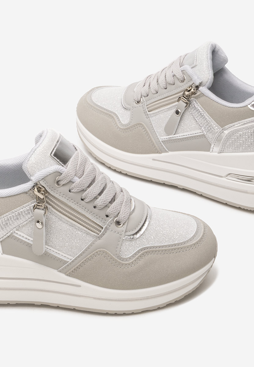 Tenisice sa platformom sivo