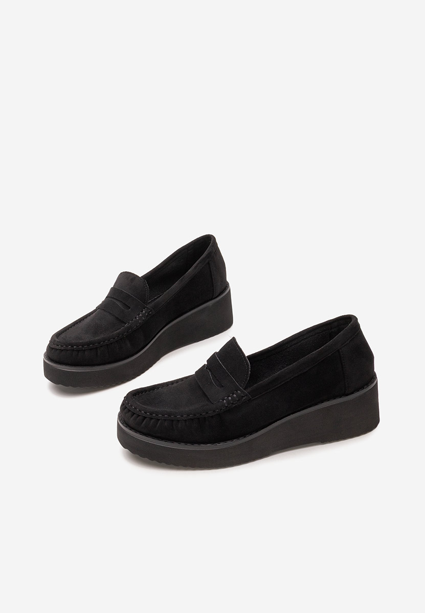 Mokasinke s platformom Snuvia crno