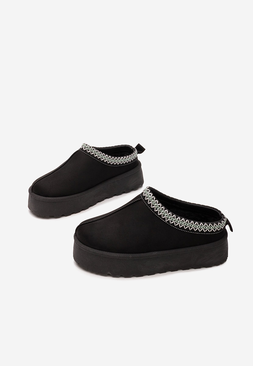 Papuče s platformom Esmie V5 crno