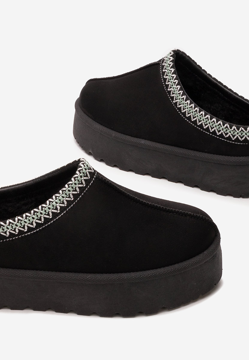 Papuče s platformom Esmie V5 crno