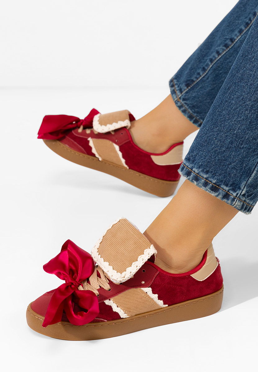 Ženske sneakers Maxima vinsko crvena