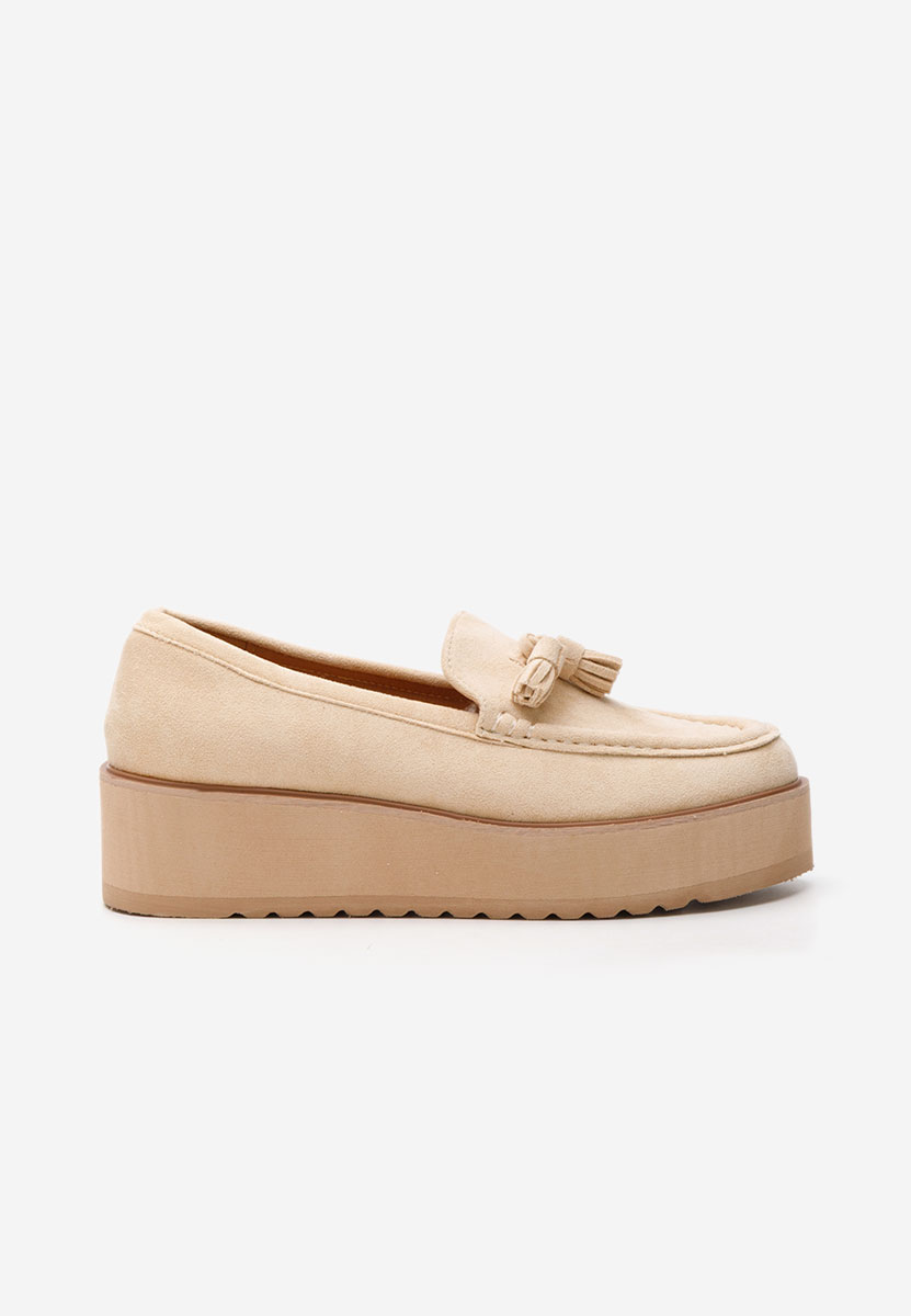 Mokasinke s platformom Leondra V2 bež