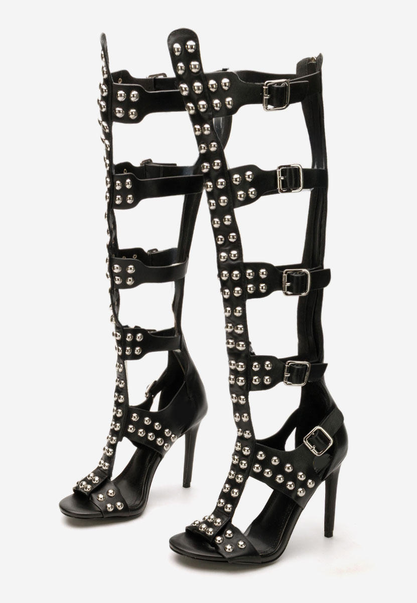 Štikle sandale Clinita crno