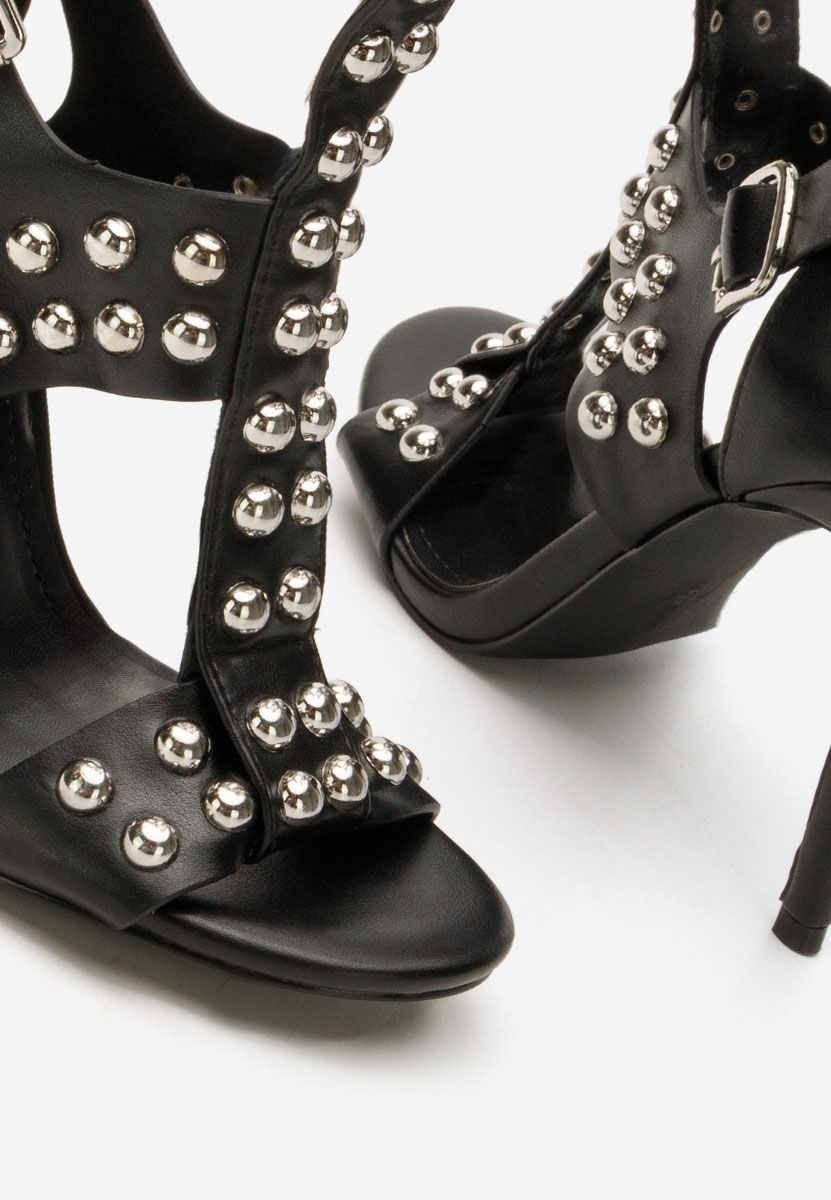 Štikle sandale Clinita crno