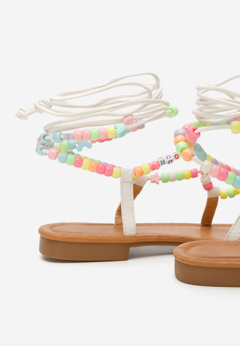 Rumljanske sandale Bertha bijele