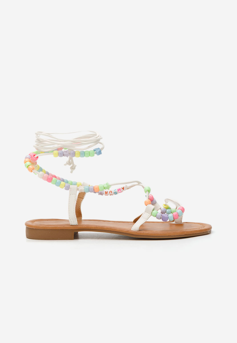 Rumljanske sandale Bertha bijele