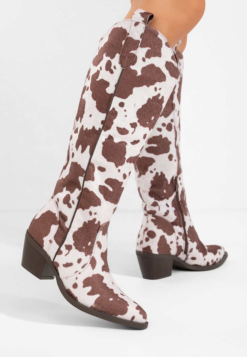 Čizmice na blok petu Ariah braon