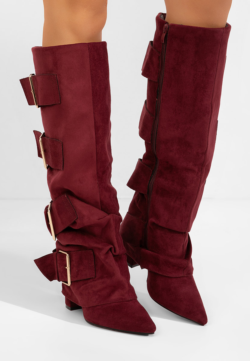 Čizmice na blok petu Jefery granat