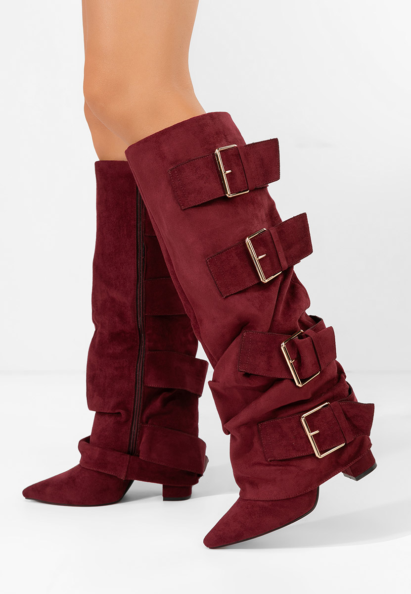 Čizmice na blok petu Jefery granat