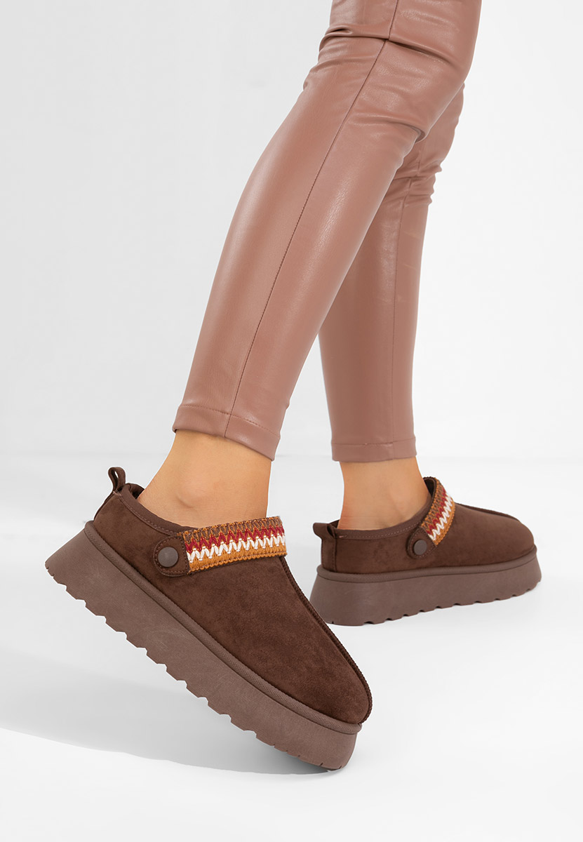Ženske klompa Frovia braon