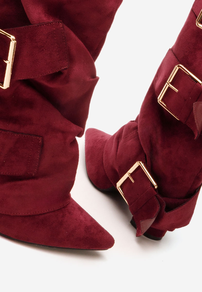 Čizmice na blok petu Jefery granat