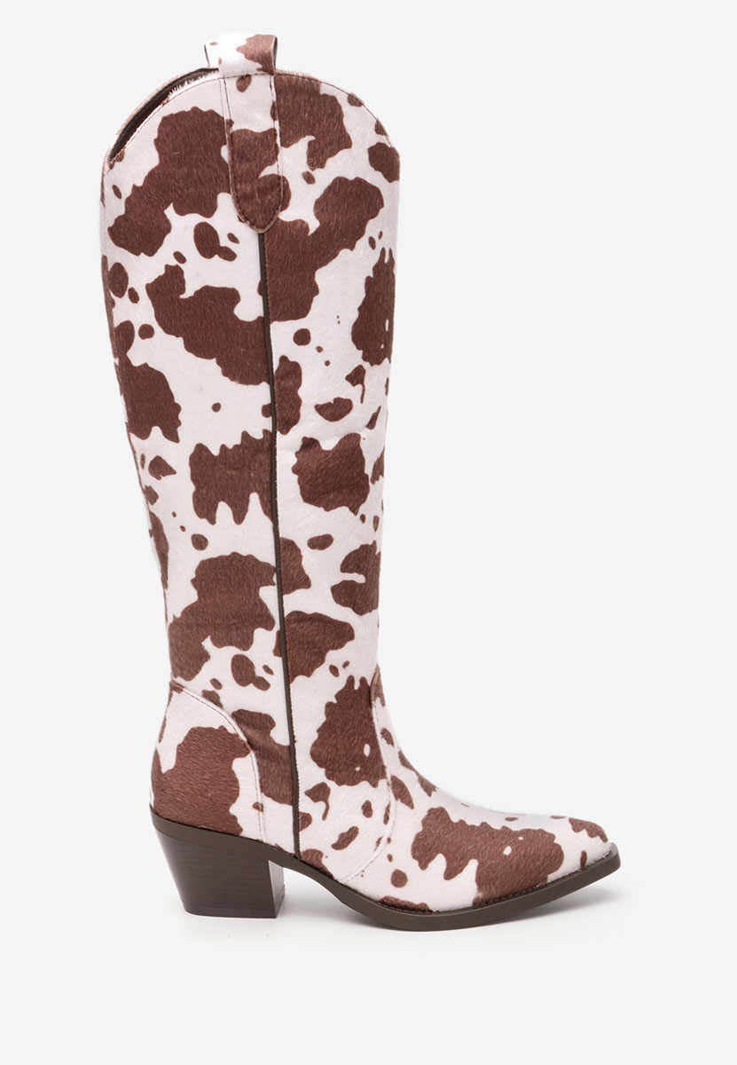 Čizmice na blok petu Ariah braon