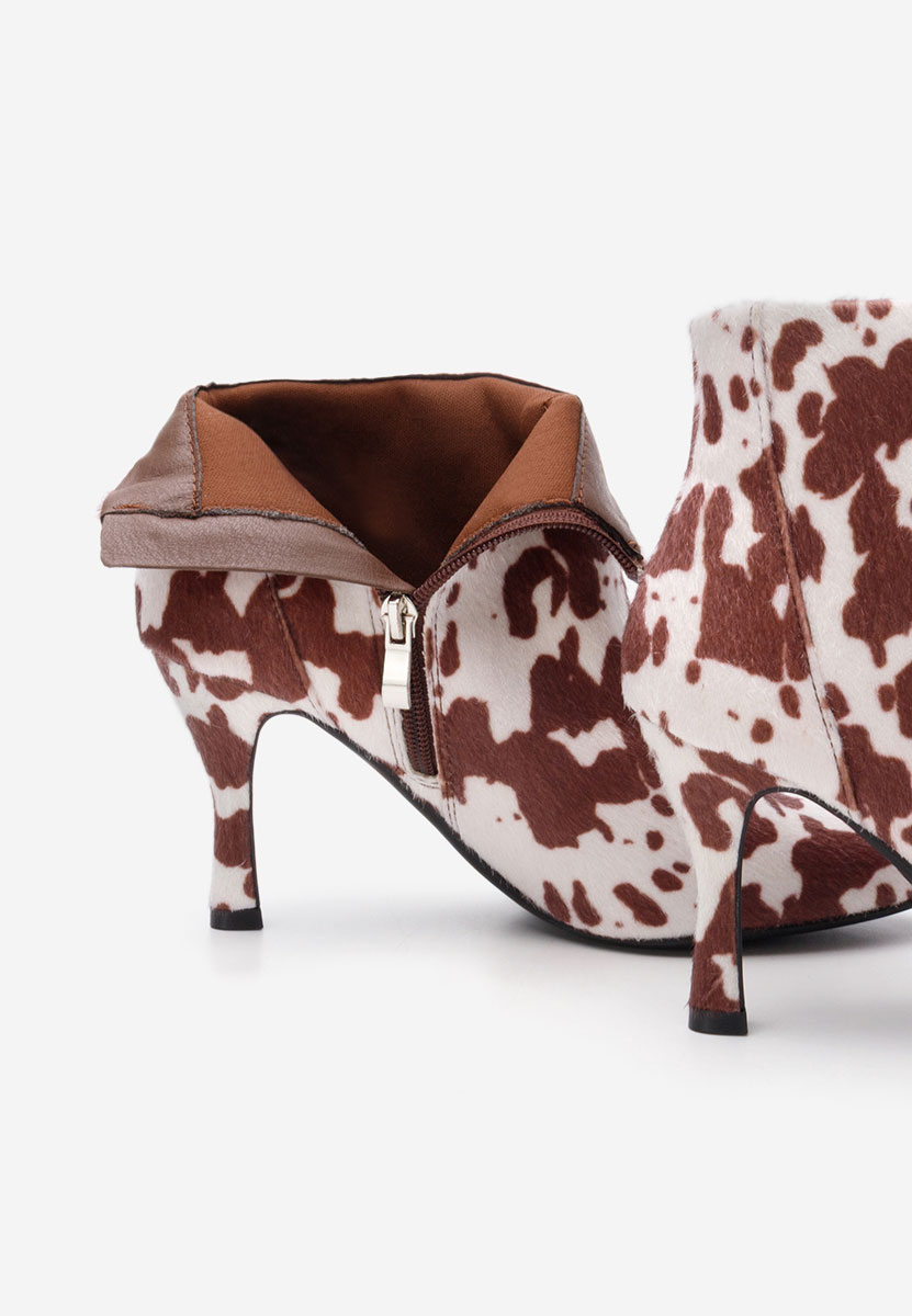 Štikle gležnjače Jinna životinjski print