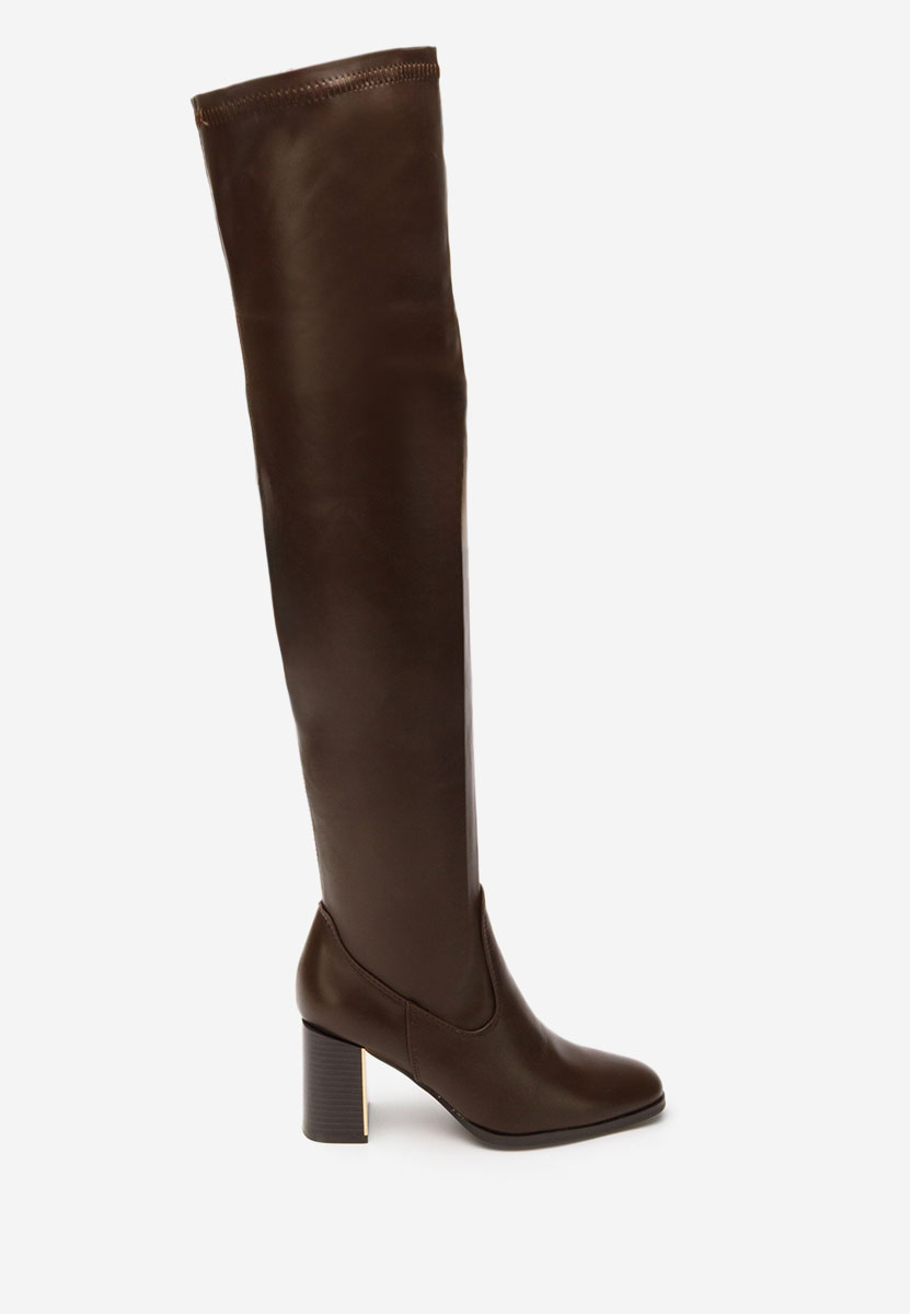 Čiizme iznad koljena Jeanne braon