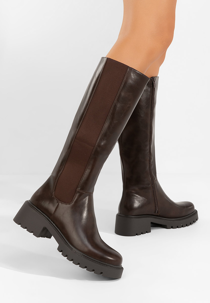 Duge čizme Calipso braon