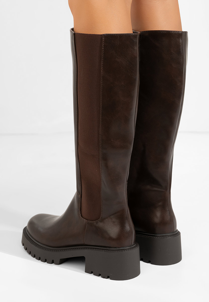 Duge čizme Calipso braon